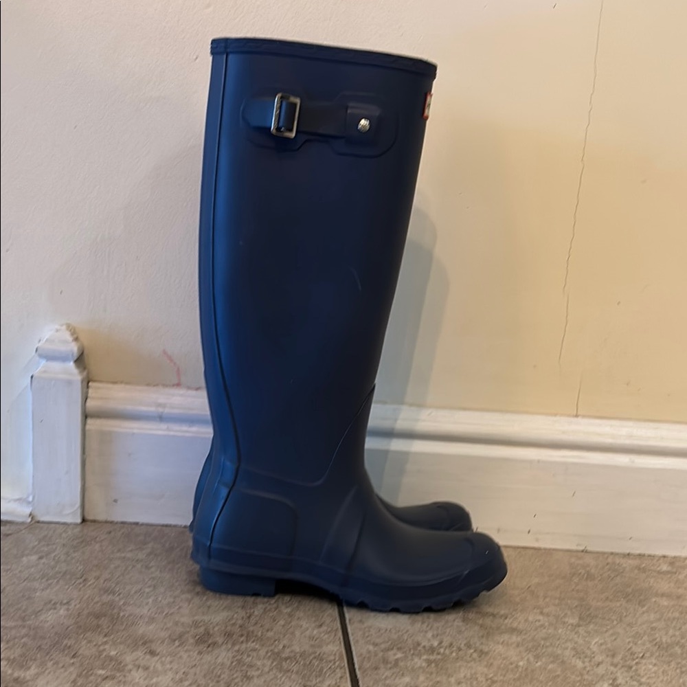 Hunter Women's Blue Winter & Rain Boots